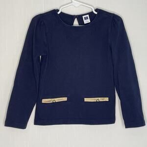 Janie And Jack Elbow Patch Long Sleeve Top Size 4